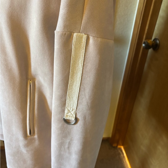 POL Women's Cream Lightweight Varsity Jacket - Picture 4 of 11